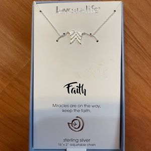 Love This Life Angel Wings Necklace